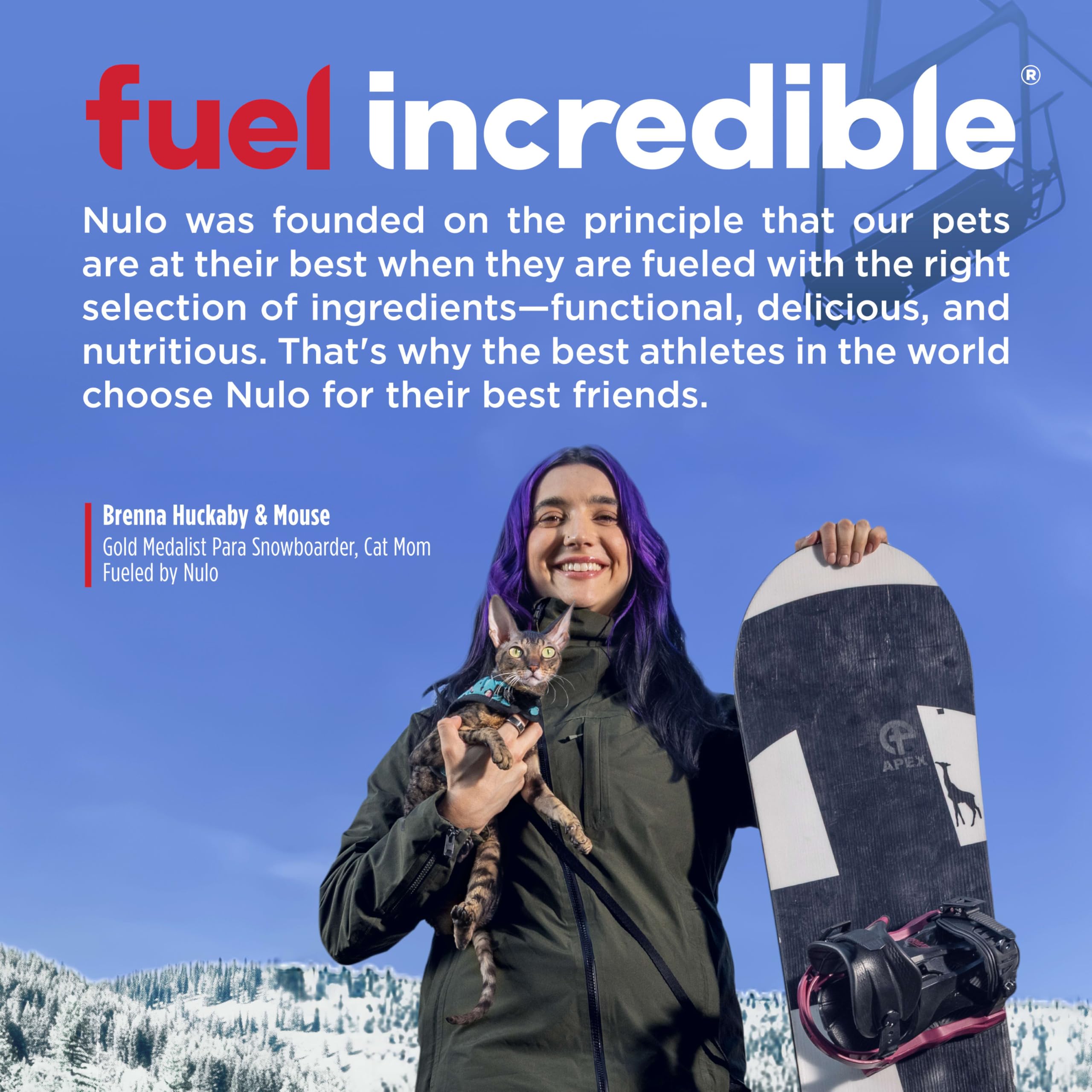 Nulo Split Cup real-meat ingredients highlight protein from chicken, whitefish, and tuna