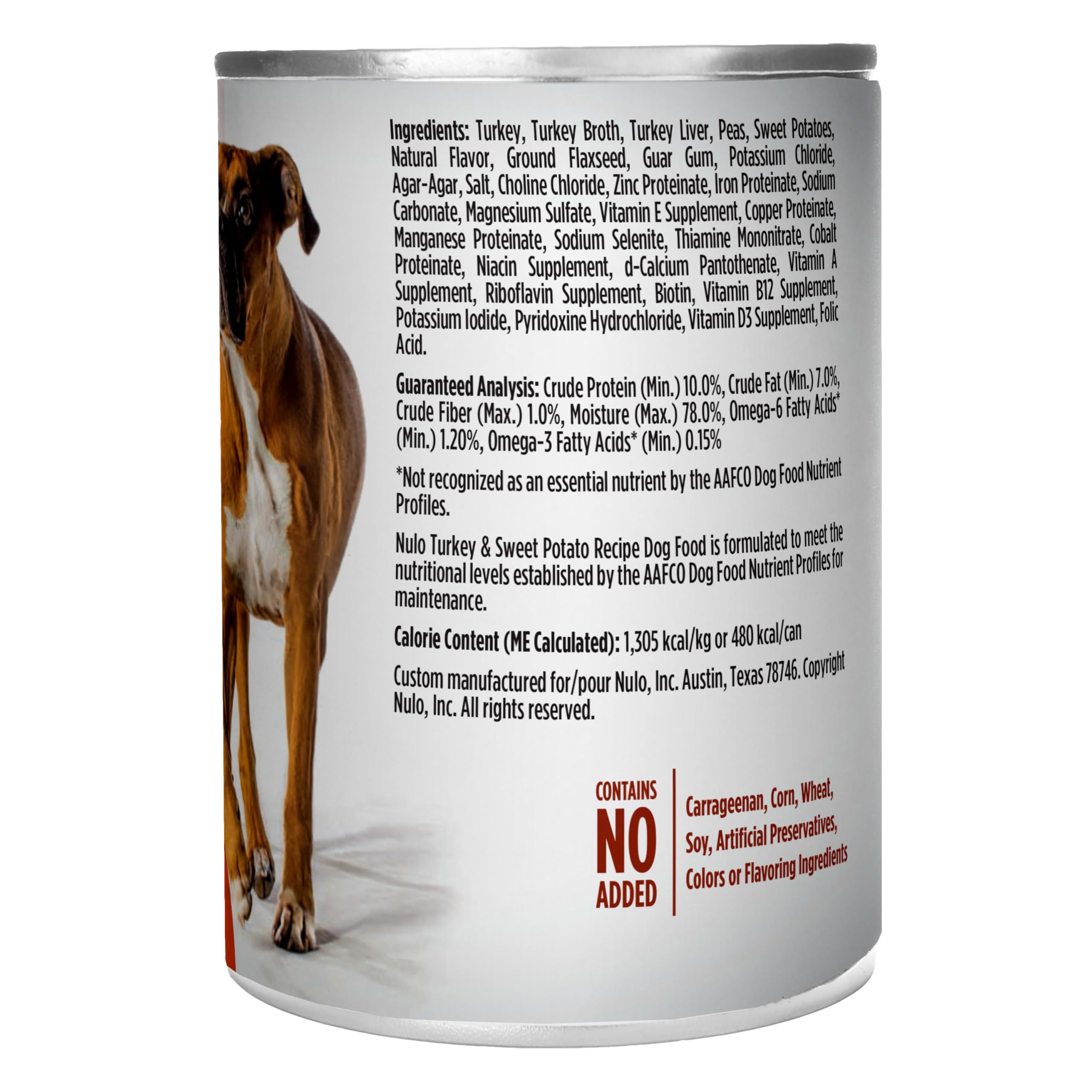 Savory aroma of Nulo wet food nudges dogs toward mealtime.