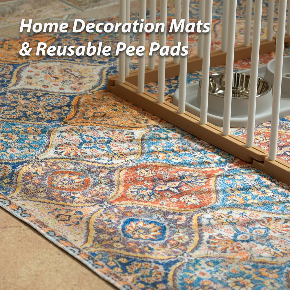 Nunubaby ultra-absorbent dog pee pad with cream pattern