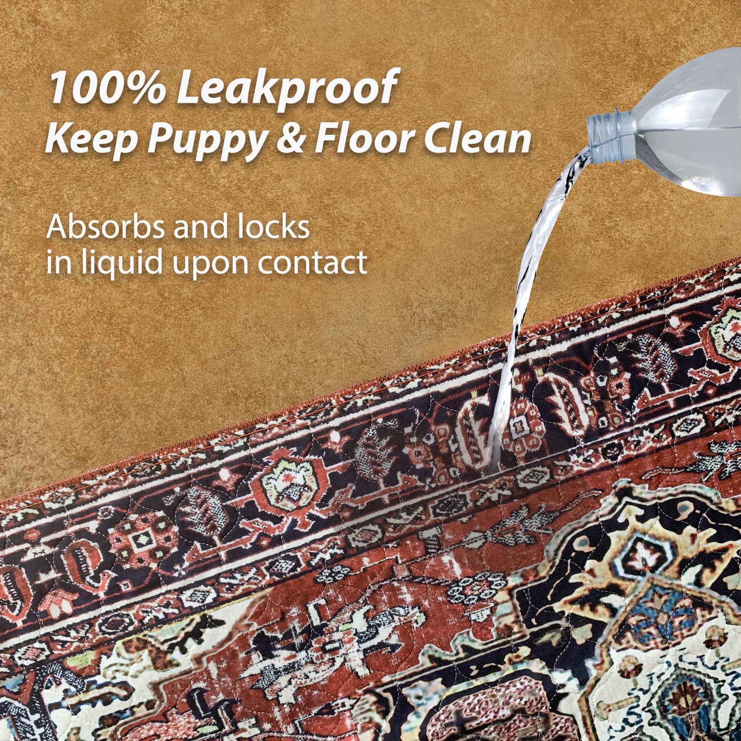Nunubaby non-slip backing keeps the pad securely in place.