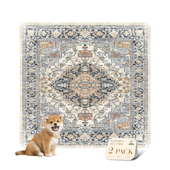 Nunubaby beige washable pee pad 36x36 protects floors in style.