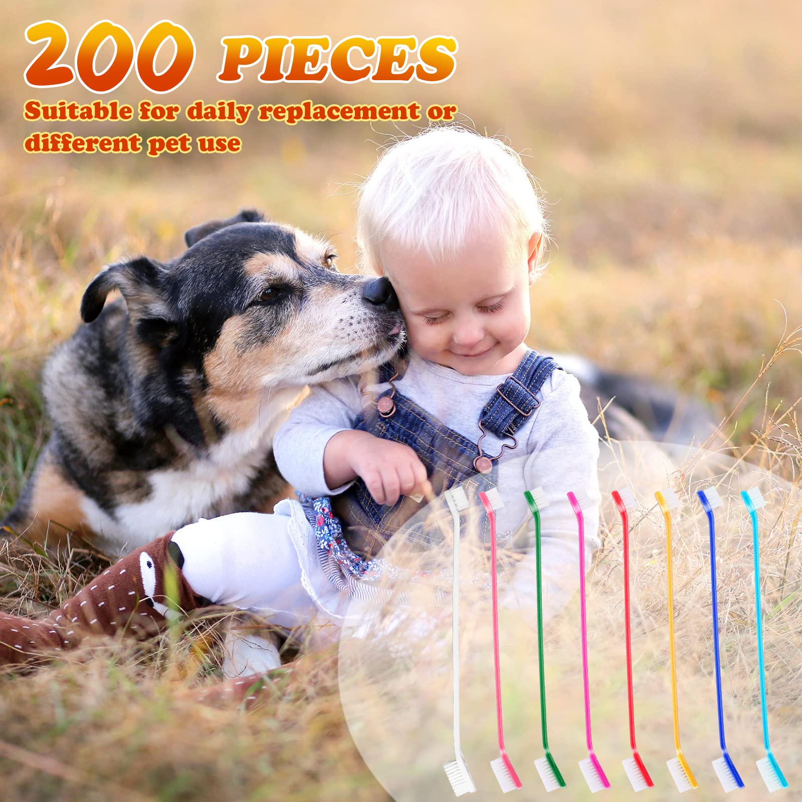 Nuogo 200-pieces bulk toothbrush kit supports regular brushing routines.