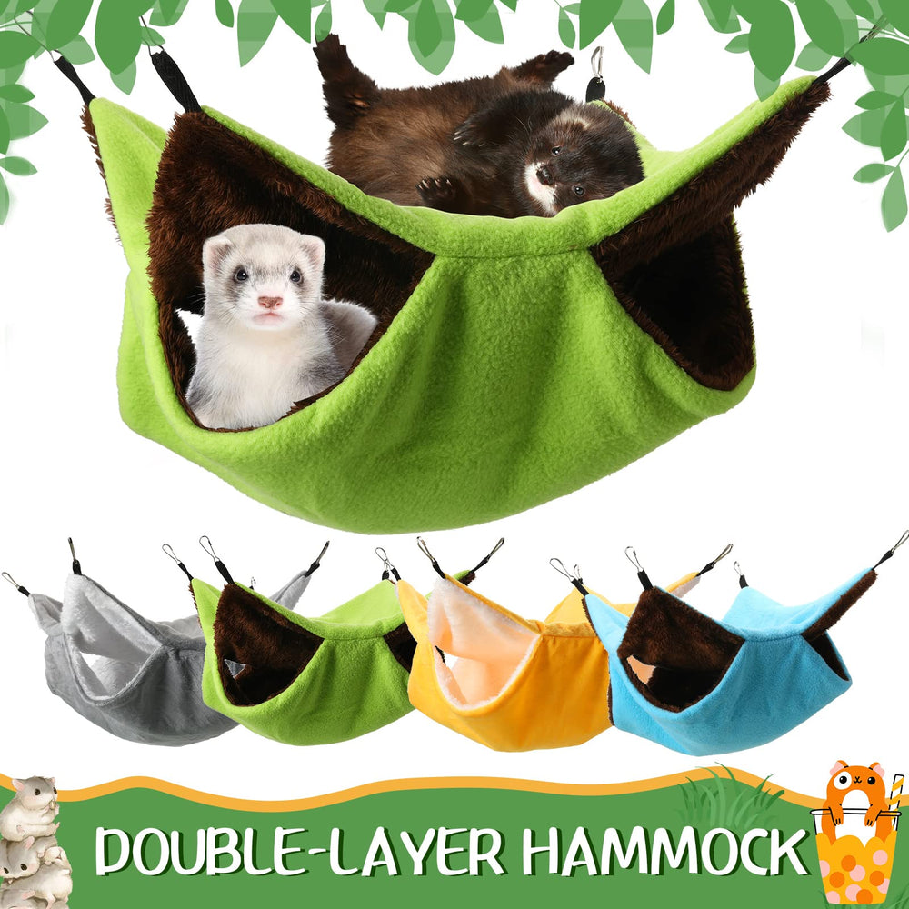 Nuogo gray fluff hammock provides cozy naps for tiny pets