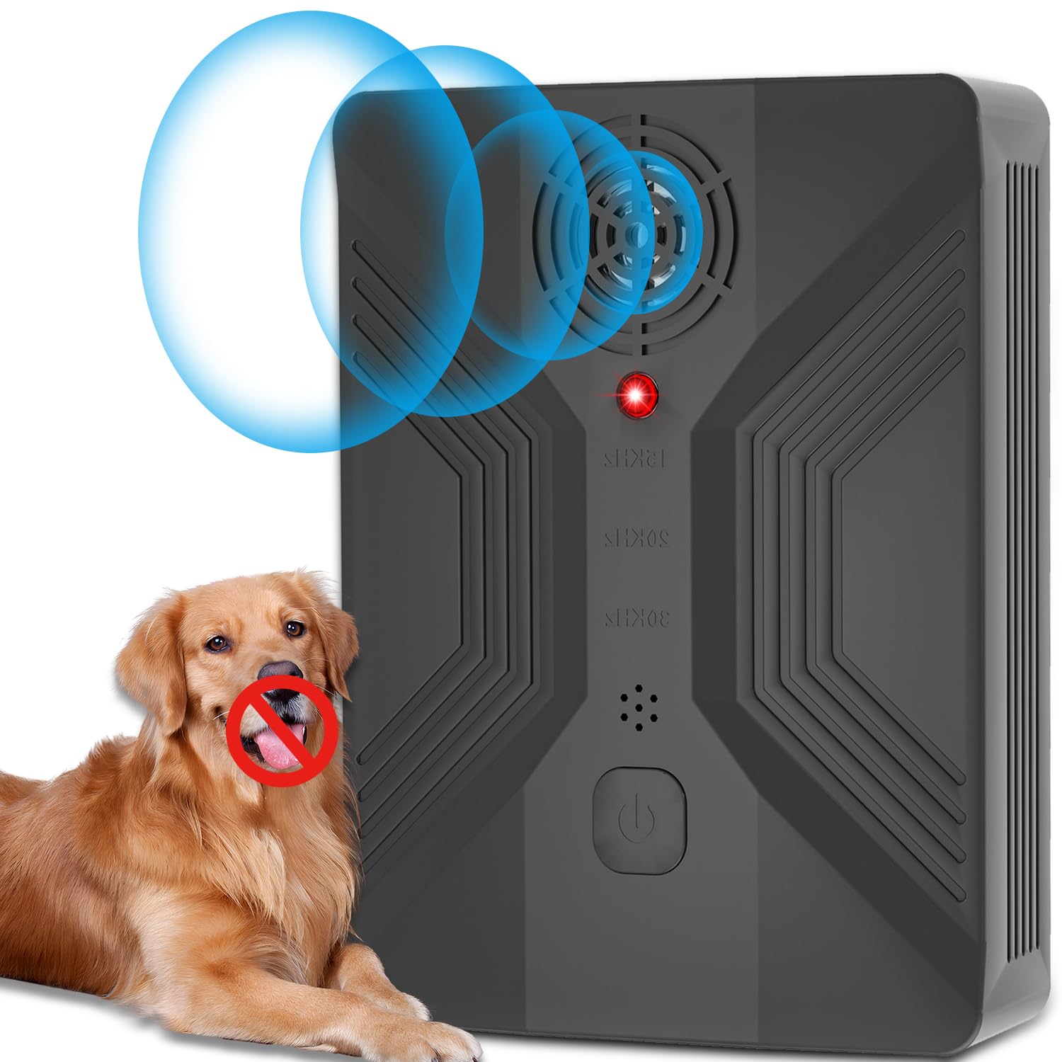 Nupec anti barking device outdoors with 50ft range deters excessive barking