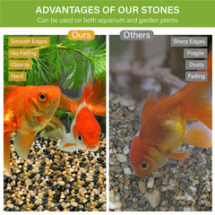 NUPICK decorative gravel creates splash-proof barrier and weed suppression