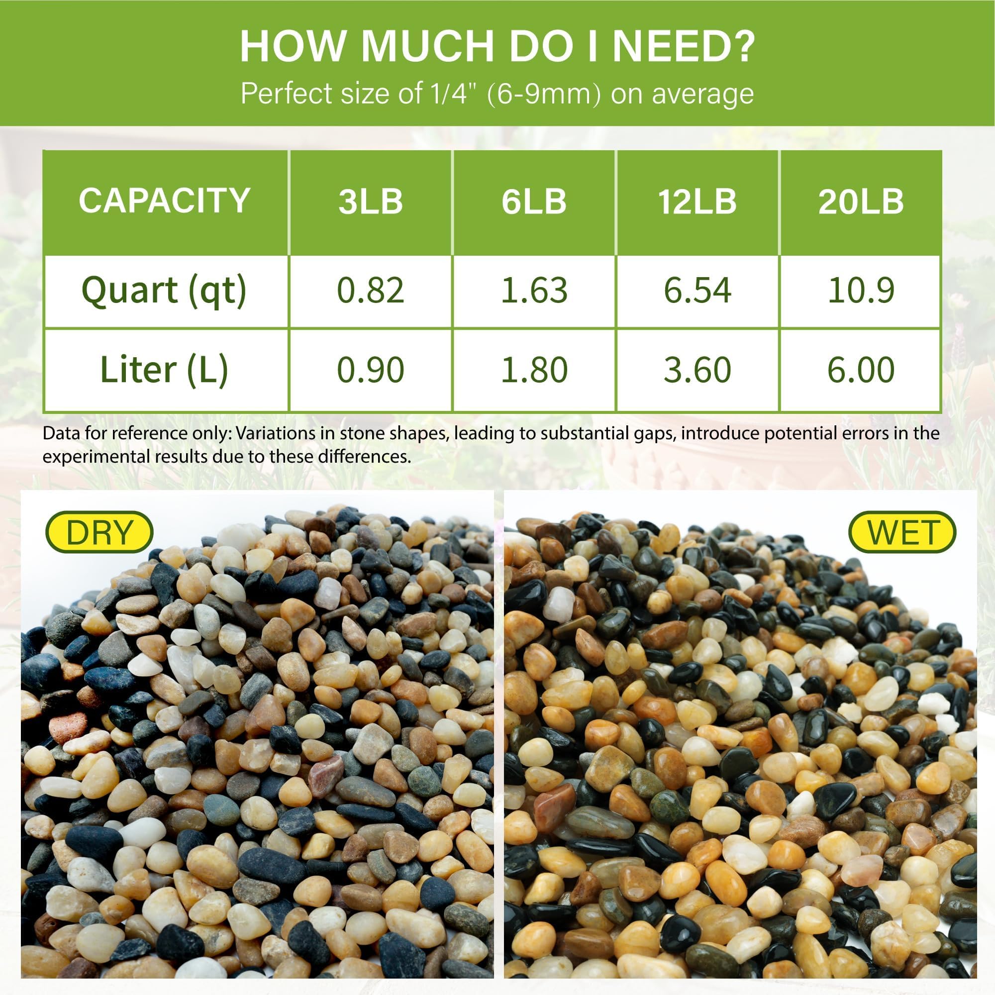 NUPICK outdoor decorative gravel for landscape styling and moisture retention