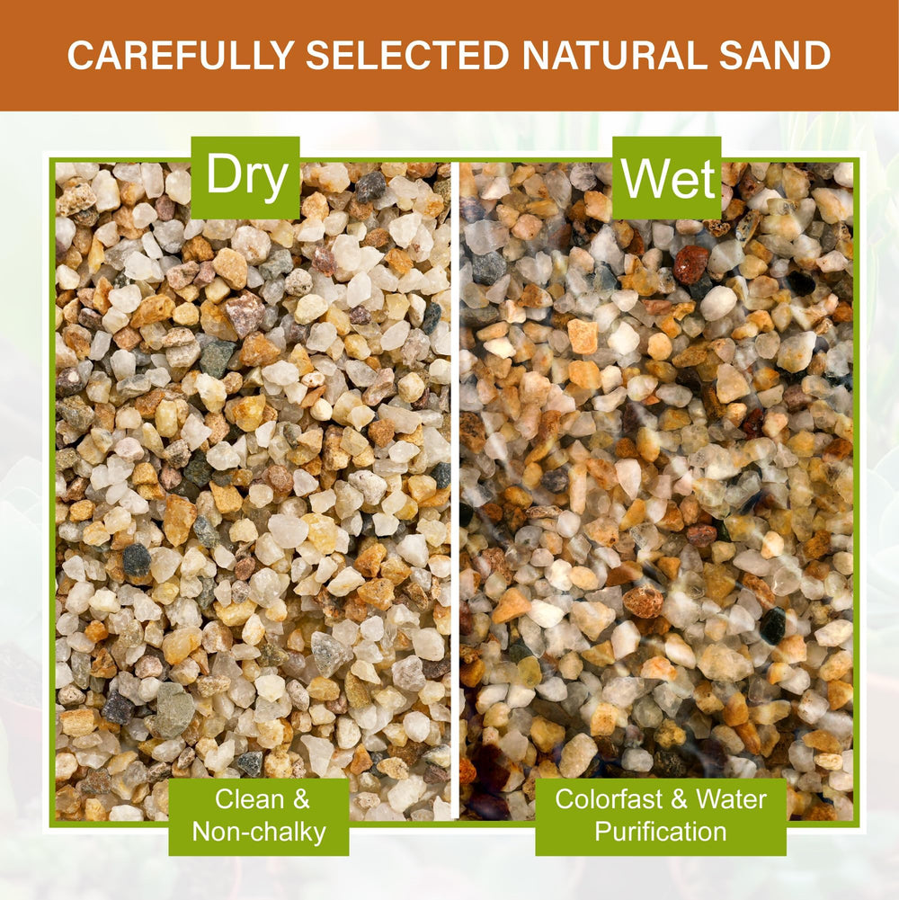 NUPICK sand for pathways and fire pits adds rustic edging and flair