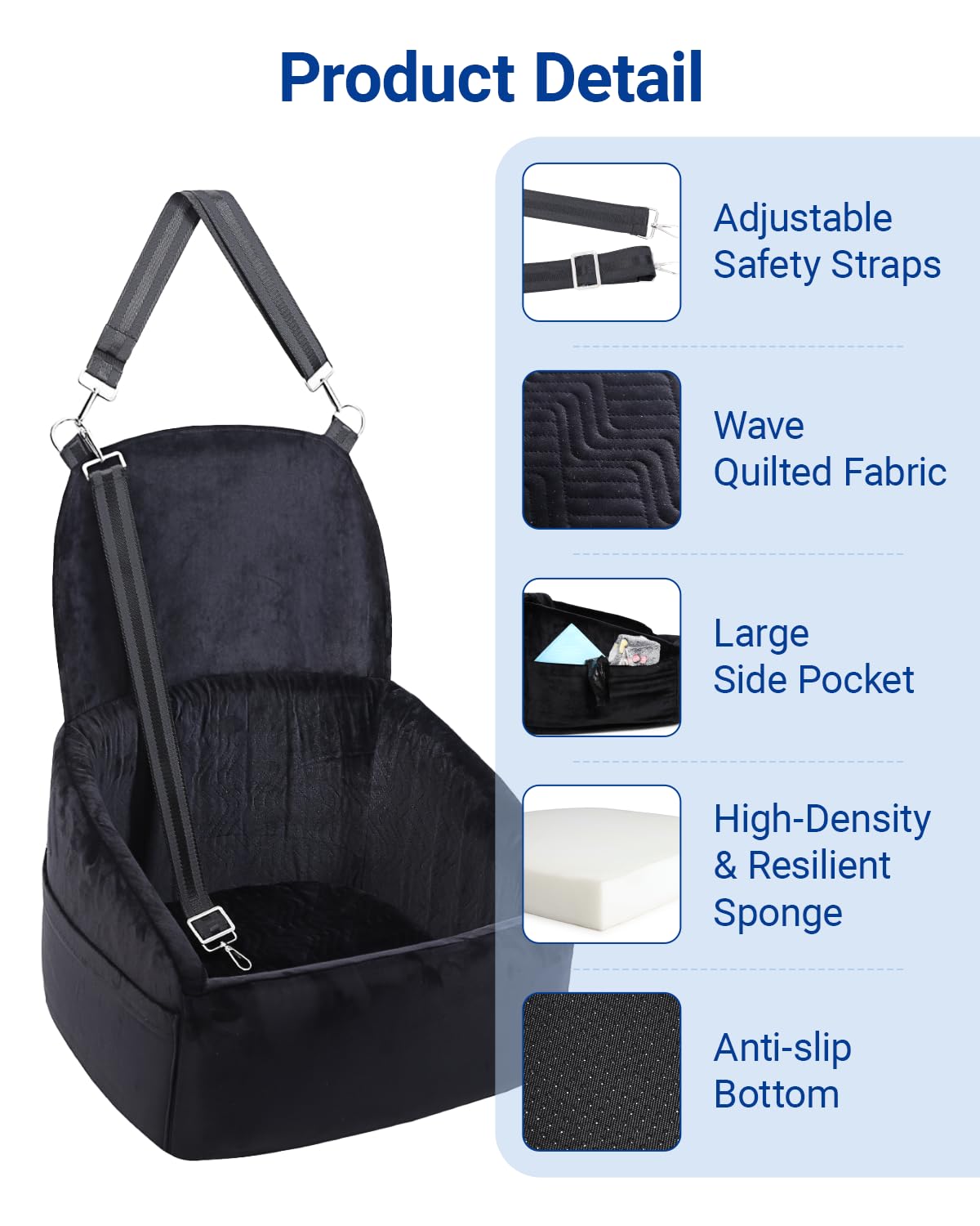 NUPIDA extended guard fabric protects your car from hair and paw prints