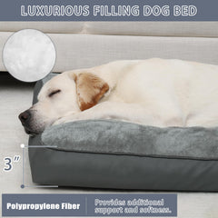 NUPIDA dog crate bed non-slip bottom dots keeps bed in place.