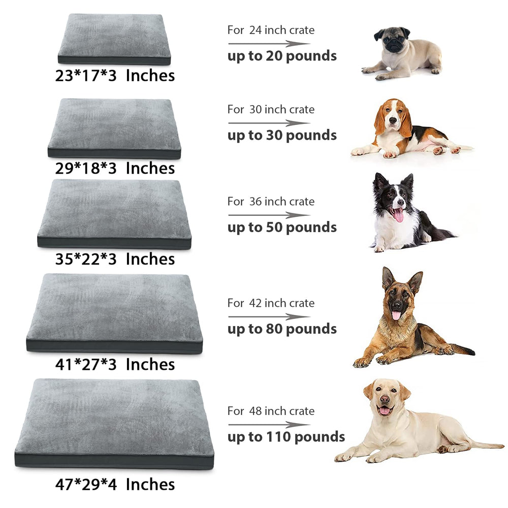 NUPIDA dog crate bed arrives vacuum-packaged and lays flat before use.