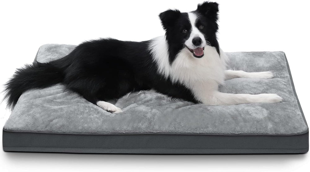 NUPIDA dog crate bed with waterproof plush surface for calm naps.