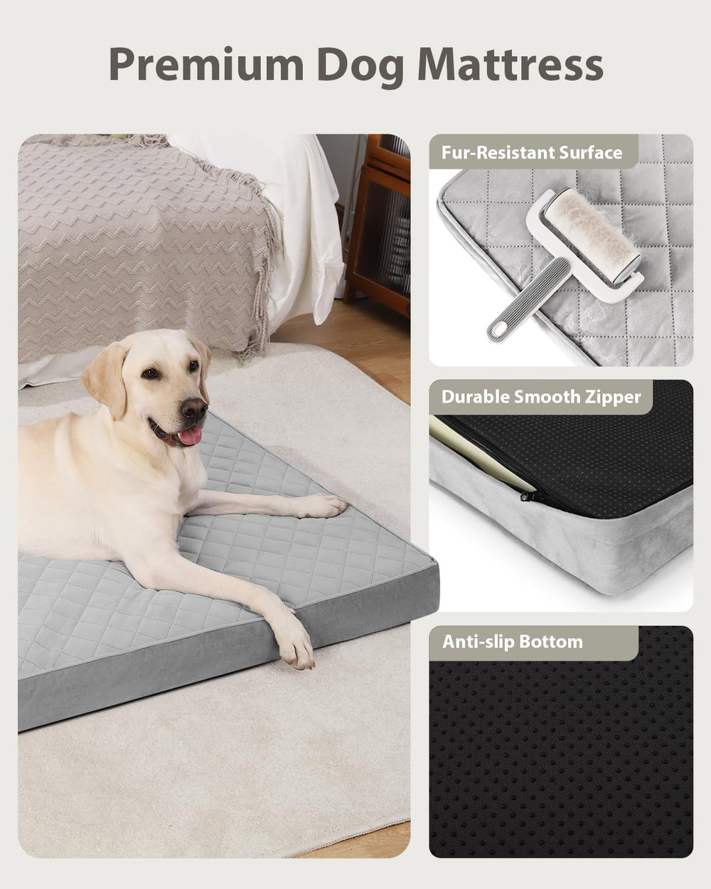 NUPIDA egg-crate foam core supports joints and improves airflow.