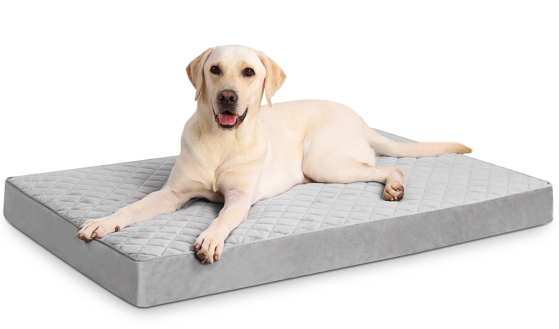 NUPIDA Orthopedic XL bed with waterproof cover for easy cleaning.