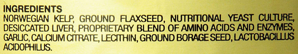 Nupro brand label on bottle emphasizes natural, vet-friendly wellness support.