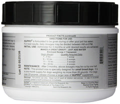 Close-up of glucosamine complex ingredients in Nupro formula.