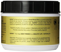 Nupro Nutri-Pet small-breed powder in bowl ready to boost daily vitality