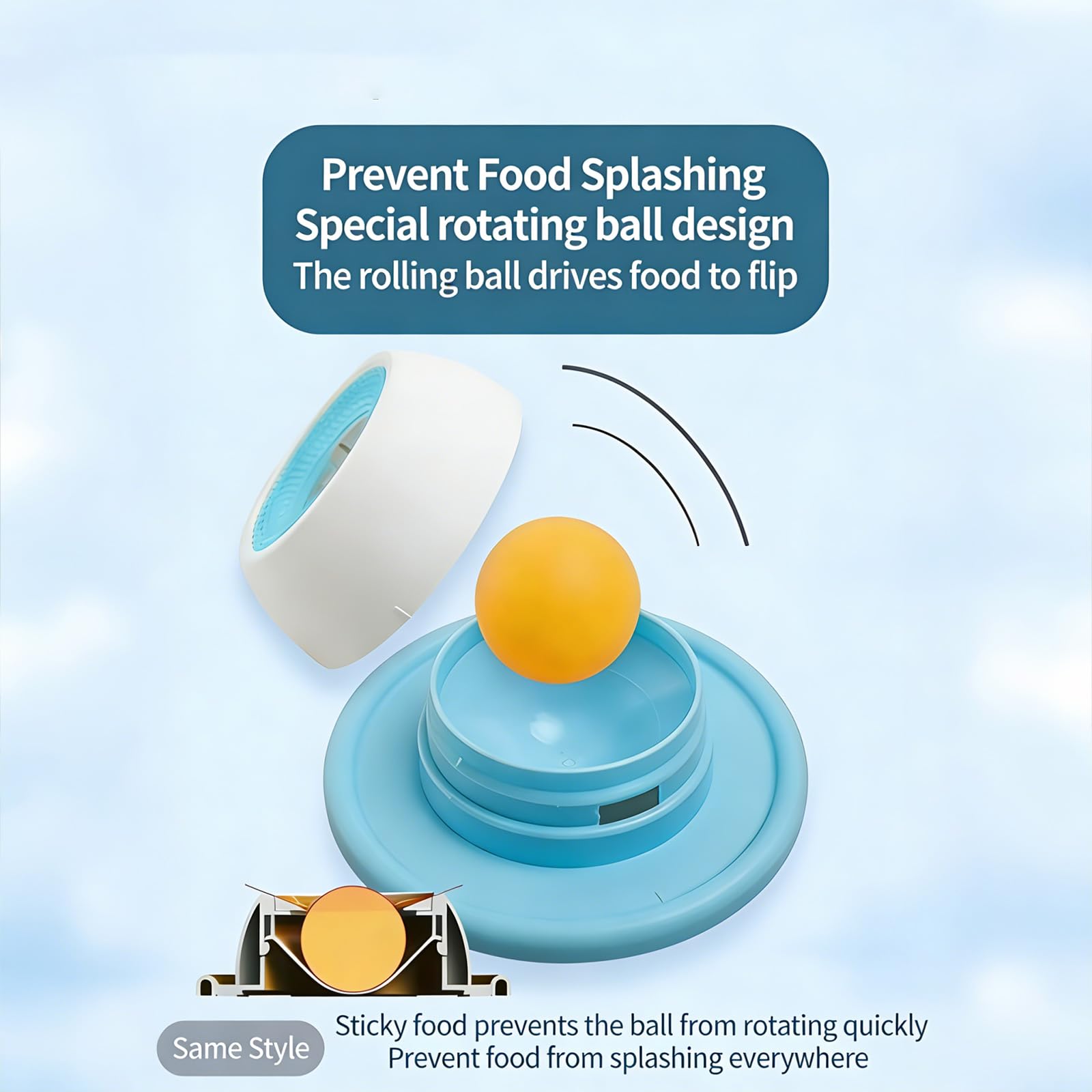 NUSQO lick bowl encourages foraging and gentle problem-solving.