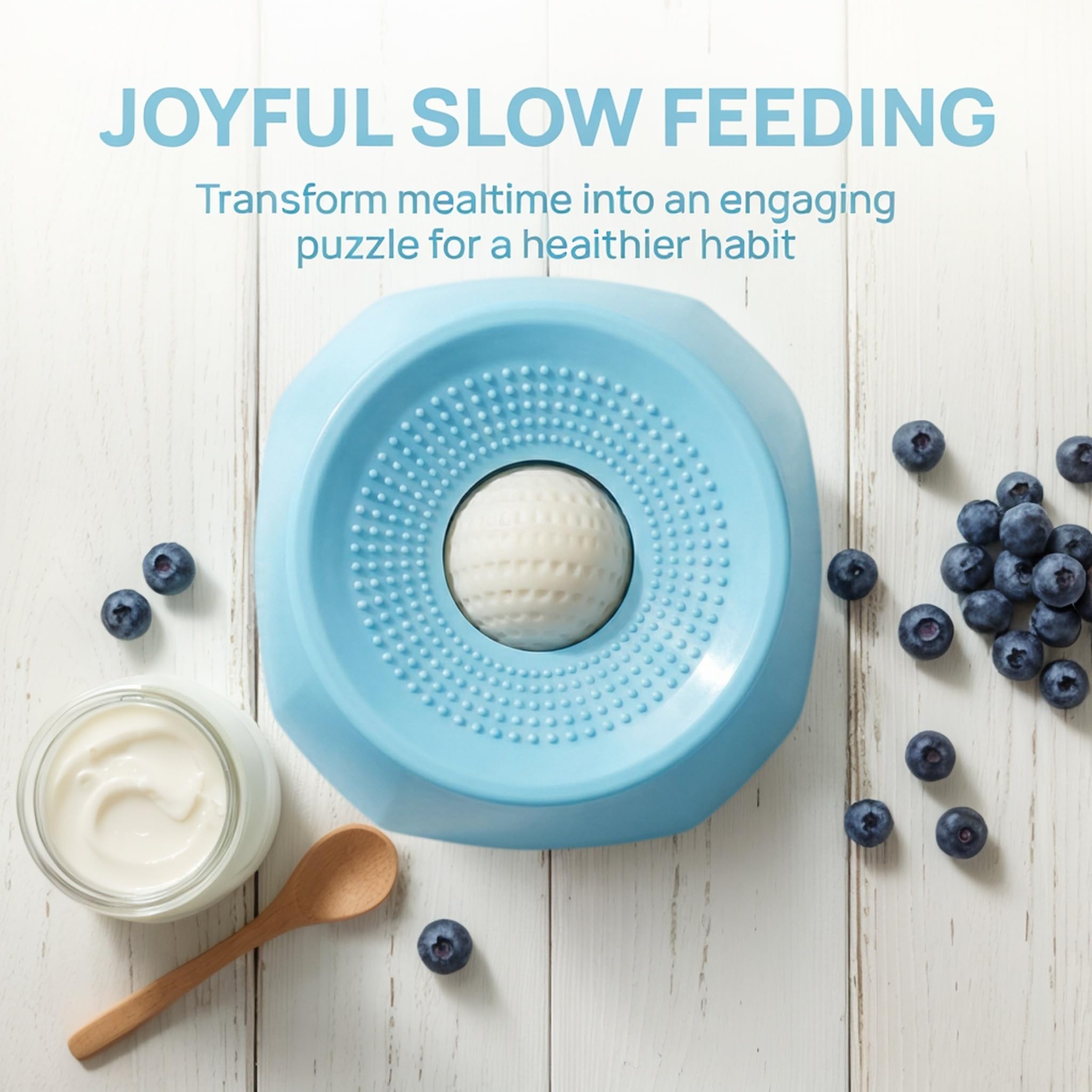 NUSQO bowl with non-slip base for stable, mess-free dining.
