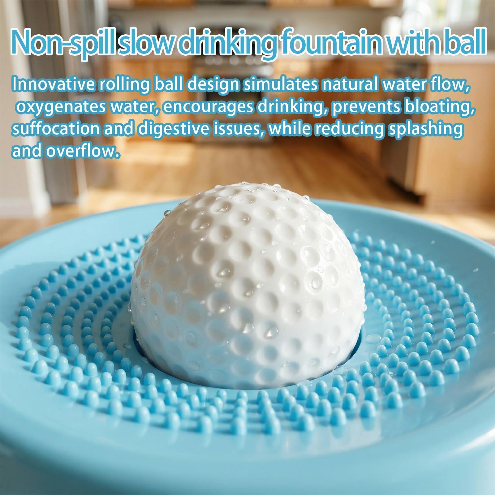 Rotating ball feature adds interactive challenge and mental stimulation.