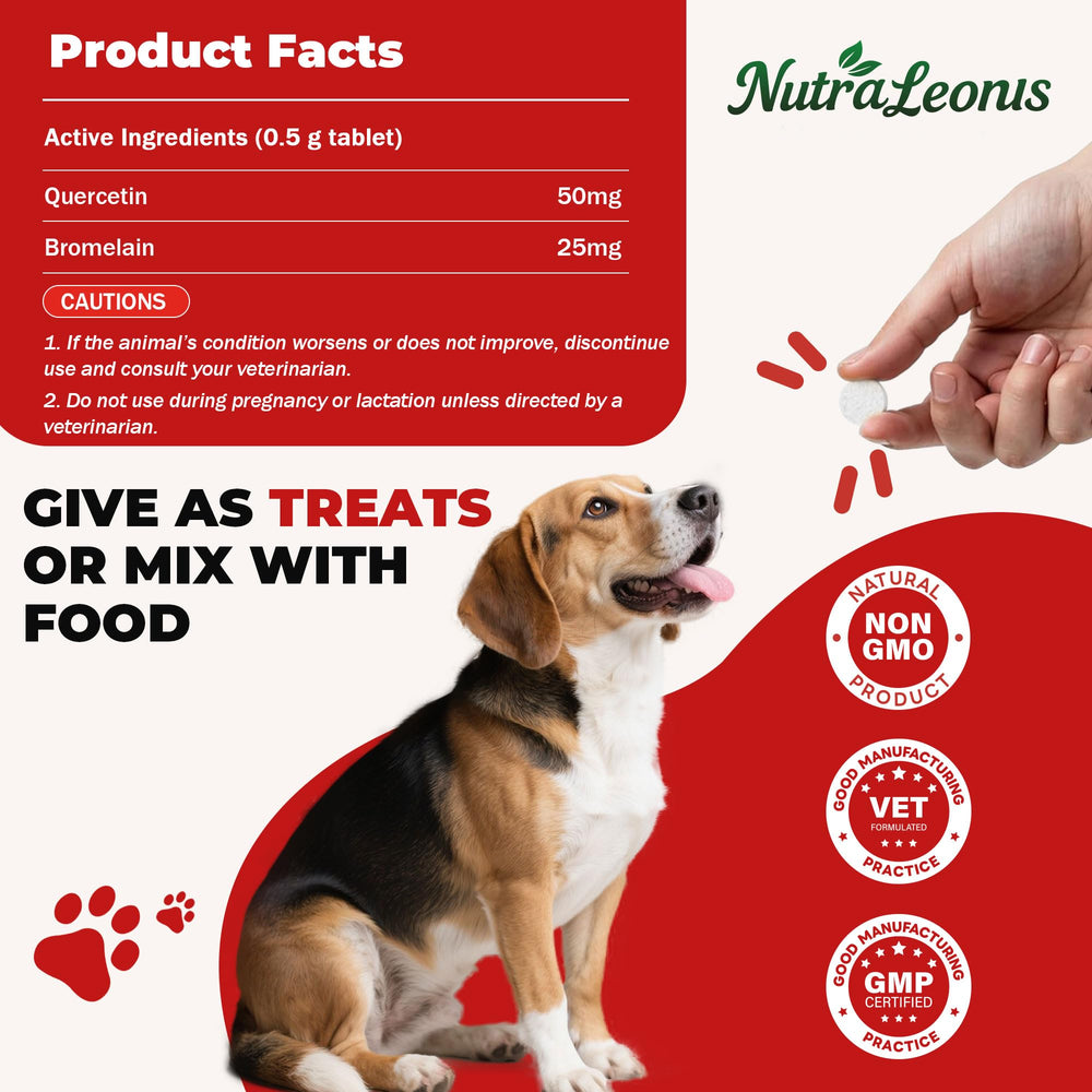 NutraLeonis Quercetin tablets closeup, illustrating easy dosing and daily use.