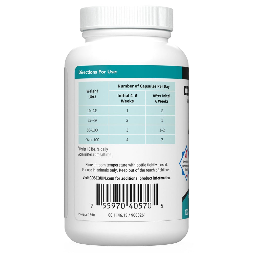 Nutramax Cosequin sprinkle capsules packaging displayed for easy dosage options.