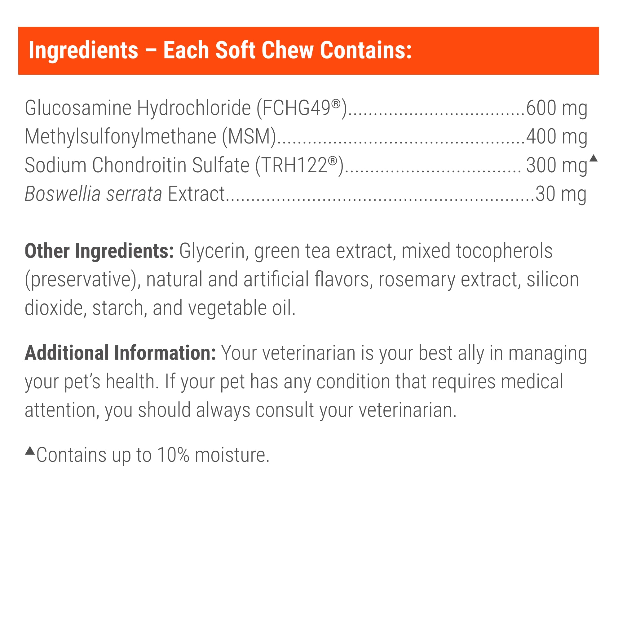 Nutramax Cosequin DS Plus MSM professional line packaging