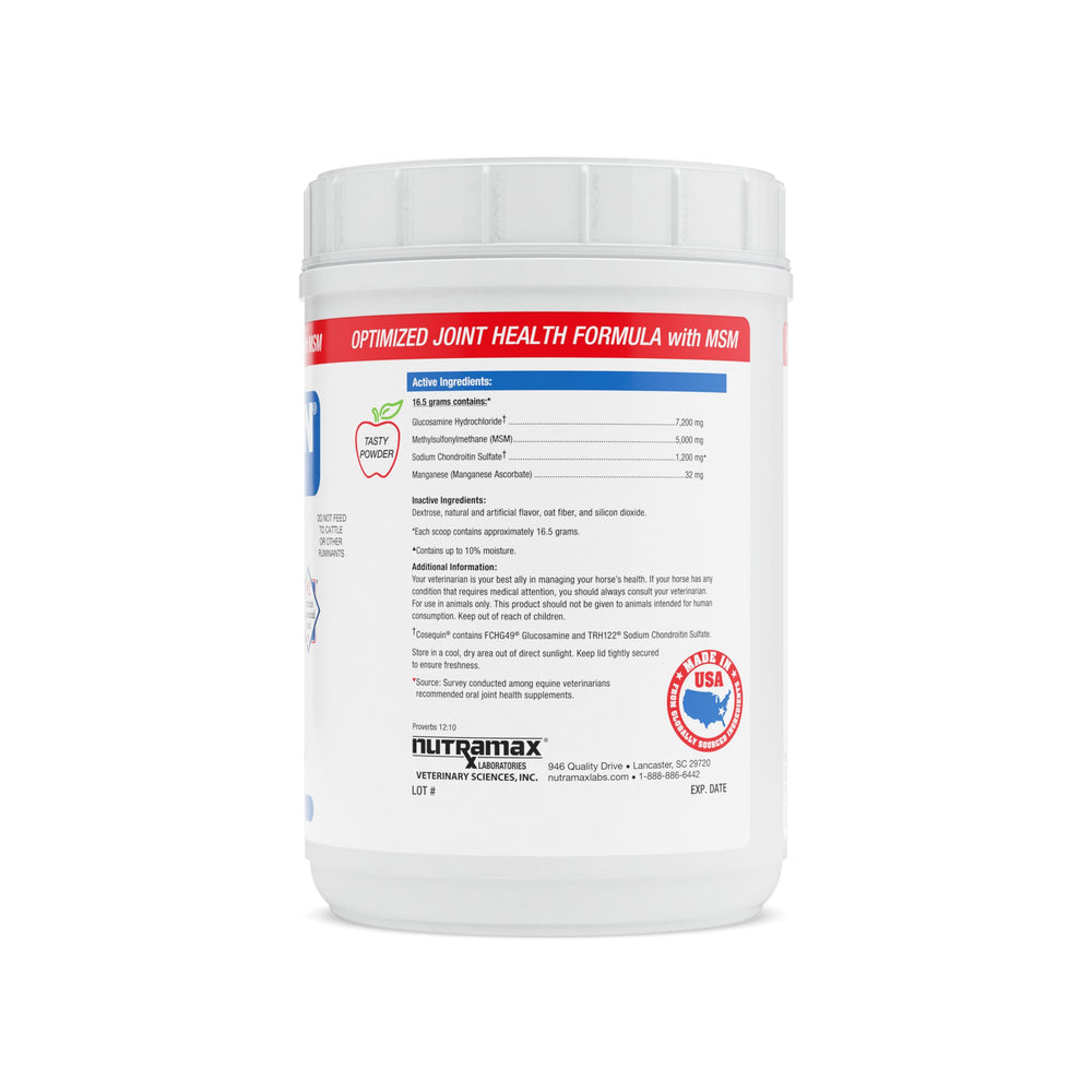 Cosequin MSM equine powder scoop for precise daily dosing