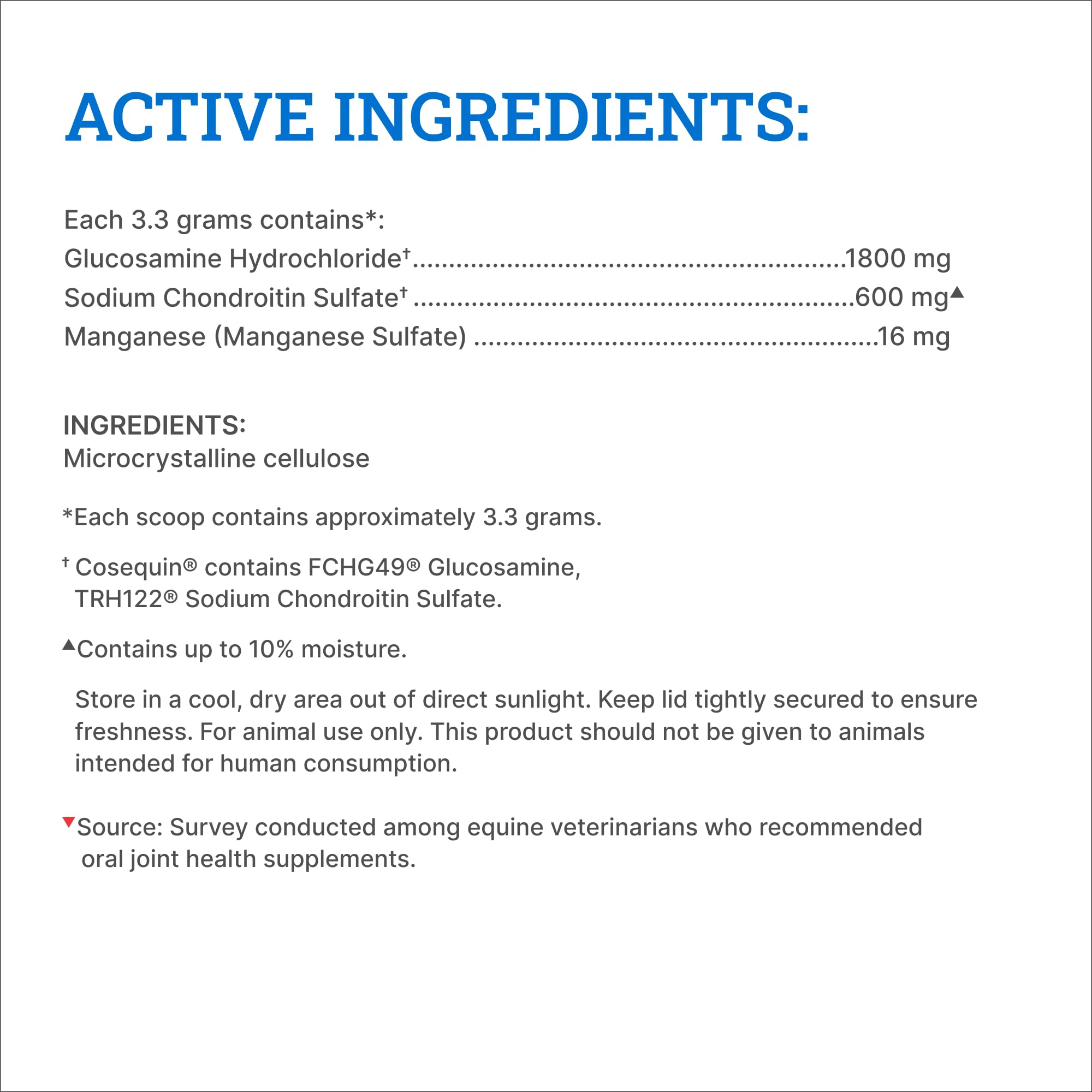Front label close-up of Nutramax Cosequin Original joint health supplement