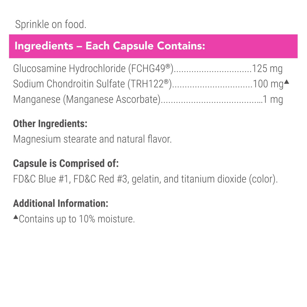 Nutramax Cosequin pack of two 80-capules bottles for continued care.