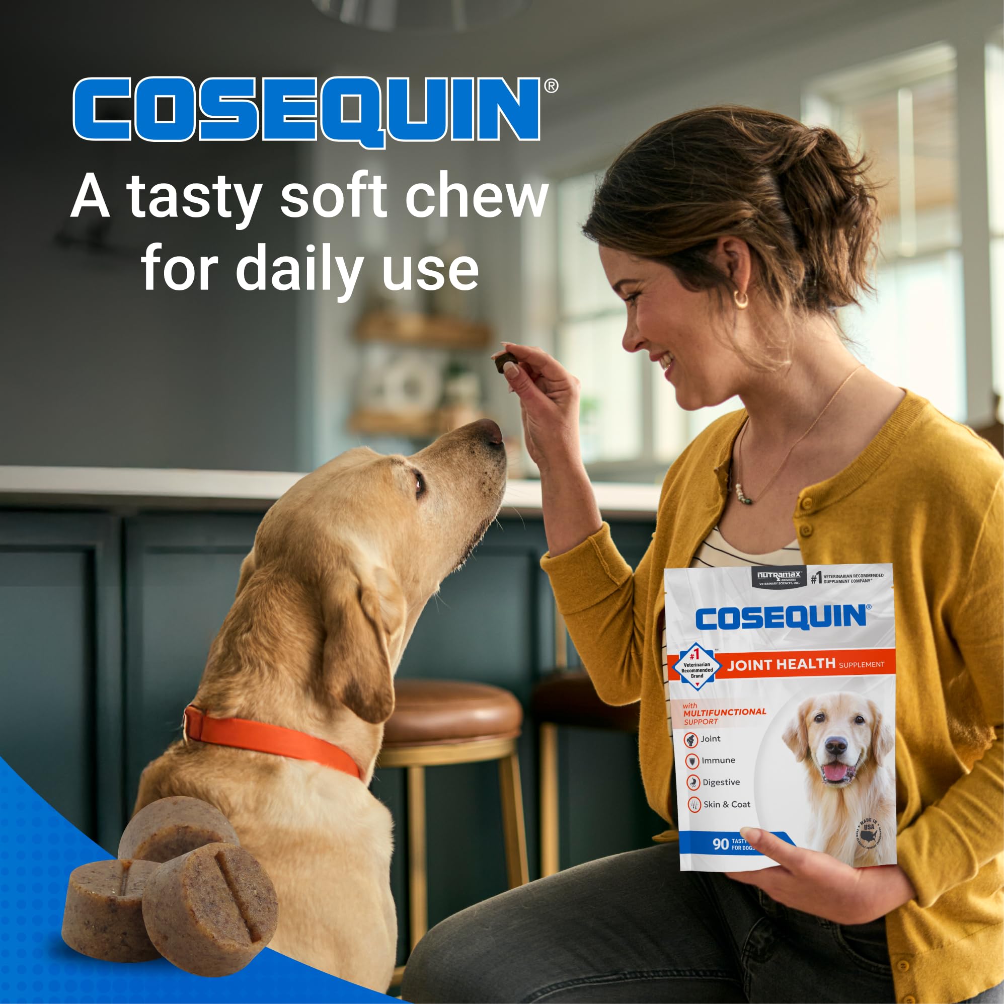 Nutramax Cosequin bottles are manufactured in the USA.