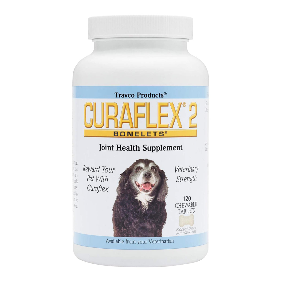 Nutramax Curaflex 2 dog chew tablets for joint support and activity