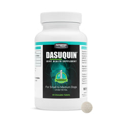Nutramax Dasuquin dog chew bottle for daily joint support and mobility