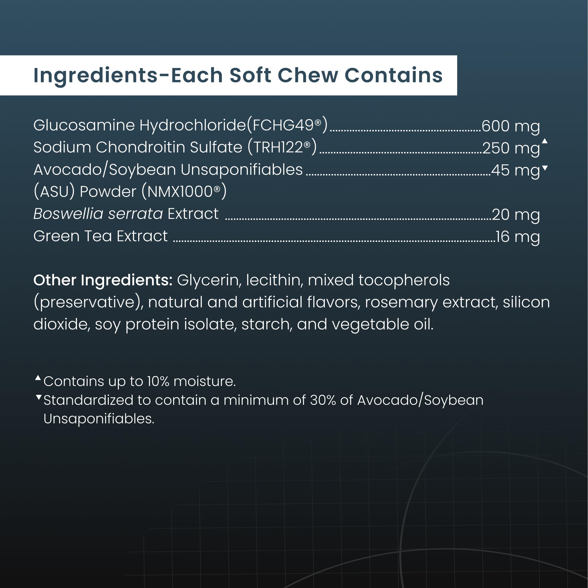 Made-in-USA Nutramax Dasuquin label emphasizes quality manufacturing.