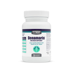 Nutramax Denamarin dog bottle front shows trusted liver support for daily care.