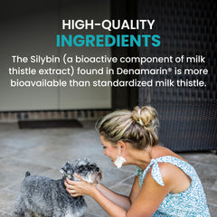 Denamarin label highlights veterinarian approval and safety