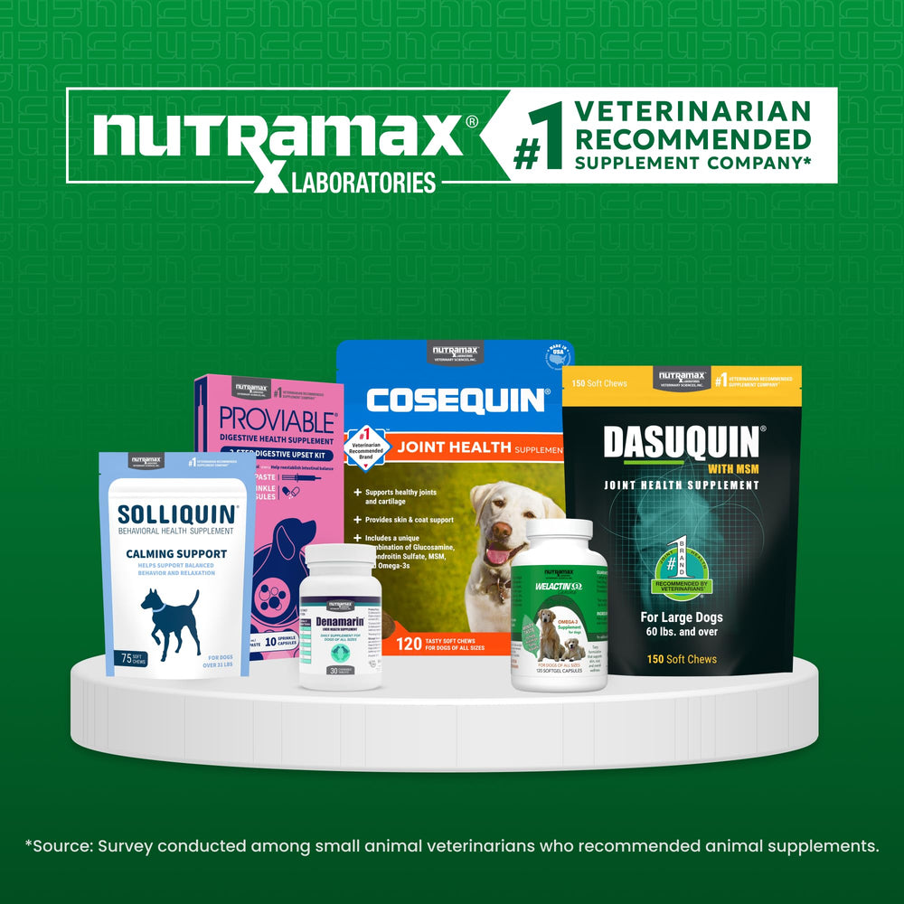 Nutramax Denamarin on shelf, trusted veterinary brand for liver health
