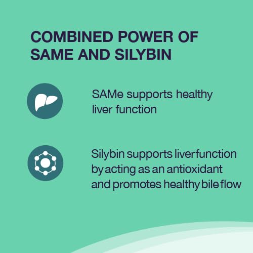 Nutramax Denamarin highlighting silybin from milk thistle for liver support.