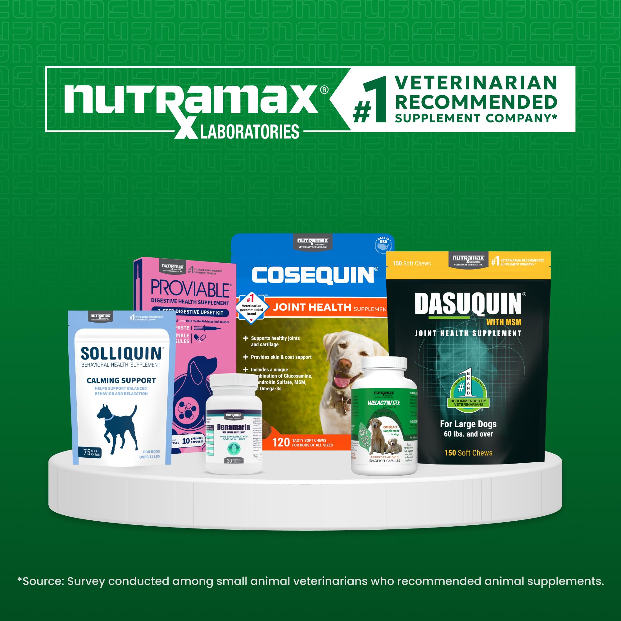 Product box presented to suggest canine wellness and care.
