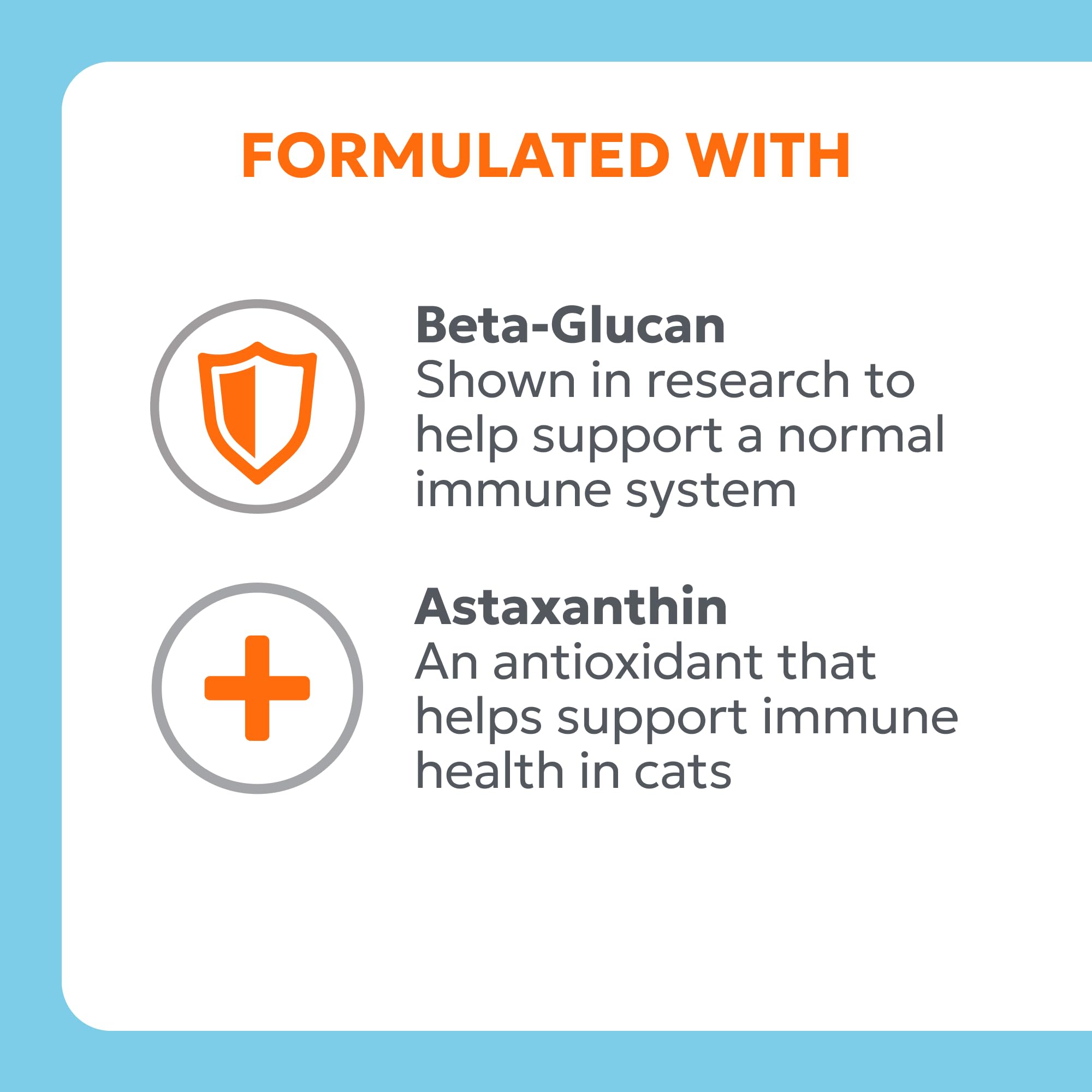 Nutramax Imuquin sprinkle capsules sprinkled onto wet cat food.