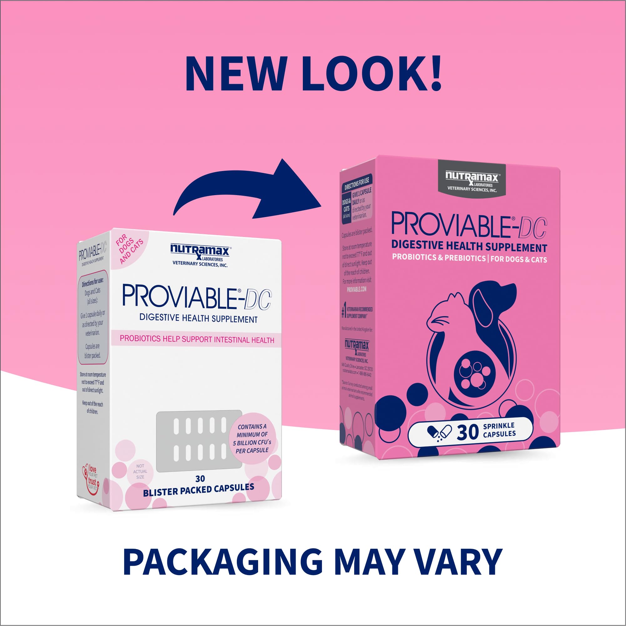 Nutramax Proviable chewable tablets for easy daily use.