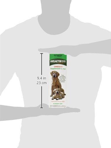 Nutramax Welactin on dog food dish enhances palatability while supporting joint and immune health.