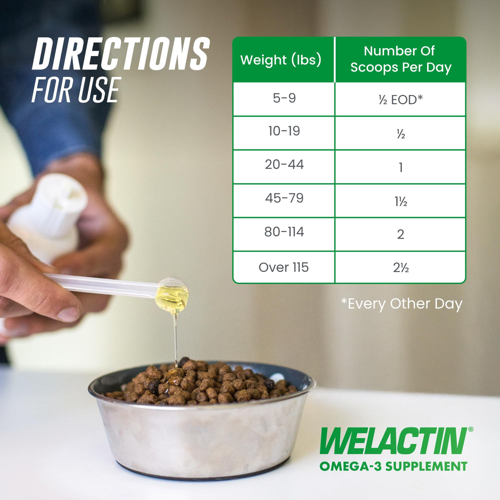Nutramax Welactin Omega-3 for Dogs 3-pack display showing value for households
