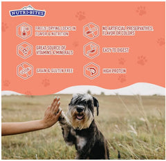 Nutri Bites dog cat-friendly salmon snack with no fillers supports balanced snacking