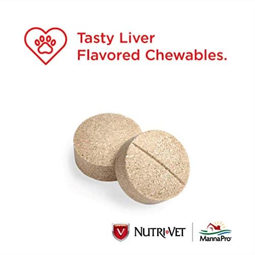 Nutri-Vet Aspirin Chewables liver flavor promotes easy feeding for dogs