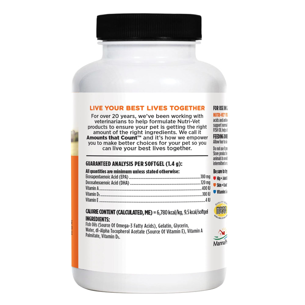 Nutri-Vet packaging on shelf signaling dog health support.