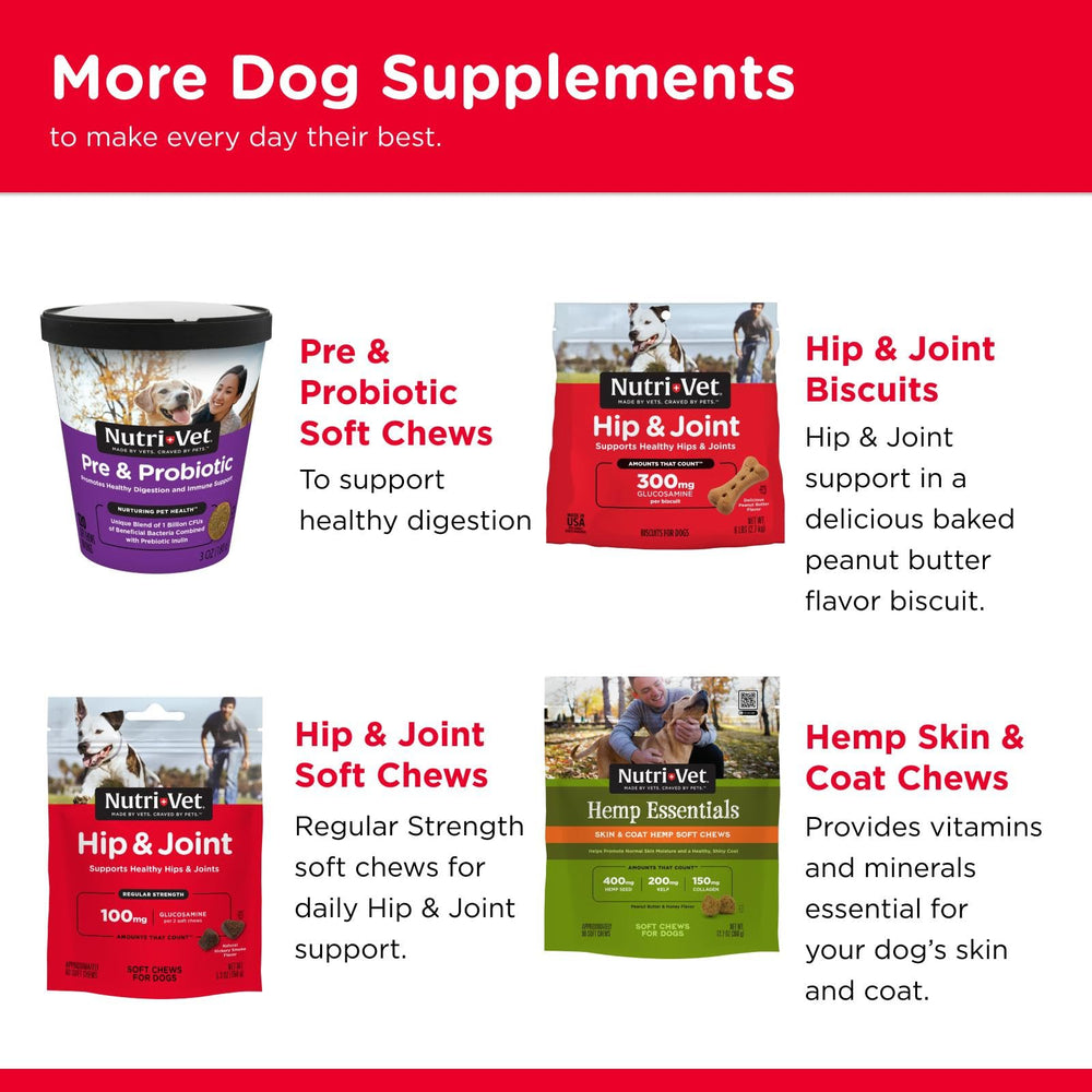 USA-made Nutri-Vet Hip and Joint chews packaging.