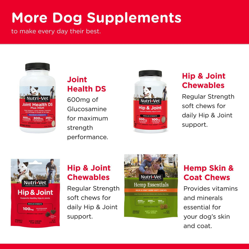 Nutri-Vet products carry the NASC Quality Seal for safety and consistency.
