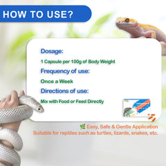 Nutriarise growth and development aid supports young reptiles as they molt.