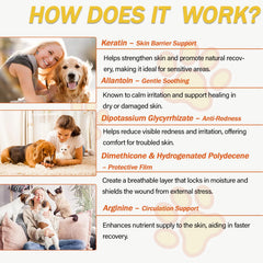Nutriarise ointment applied to a cat wound for comfort.