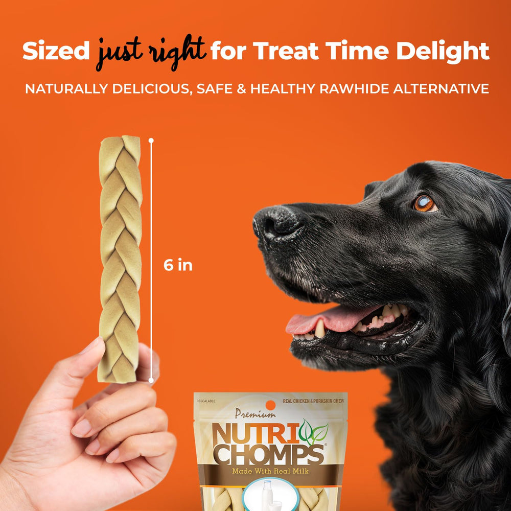 NutriChomps braids supporting dental hygiene during chewing